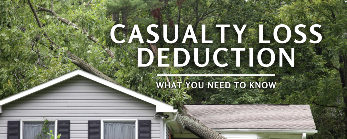 fallen tree on a house and title Casualty Loss Deduction