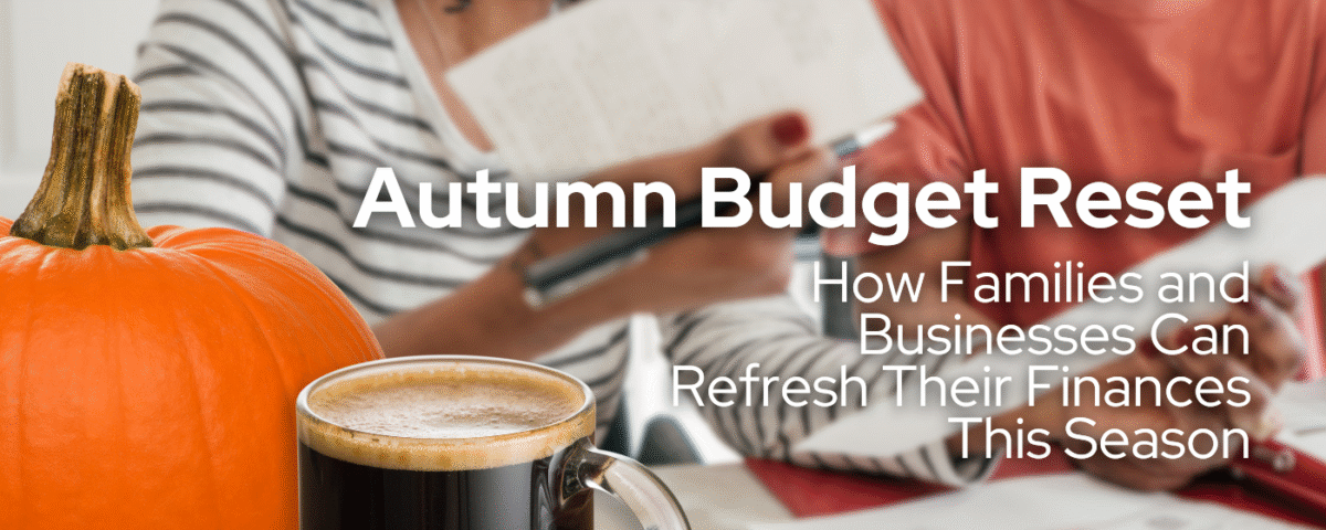 Couple looking over autumn budget reset