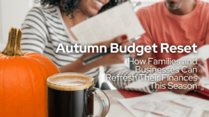 Couple looking over autumn budget reset