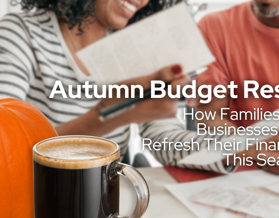 Couple looking over autumn budget reset