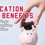 Pink piggy bank wearing a graduation cap, representing education tax benefits and savings opportunities for families.